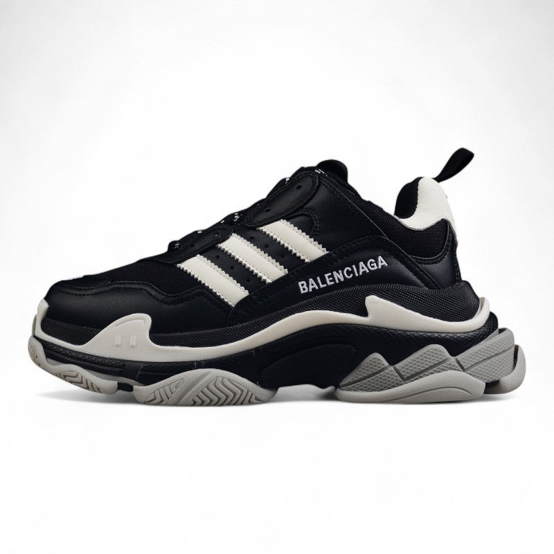 Balenciaga x Adidas Triple S Black Sneakers