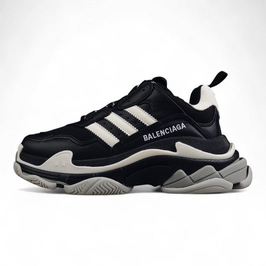 Balenciaga x Adidas Triple S Black Sneakers