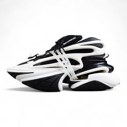Balmain Unicorn White Black Trainers