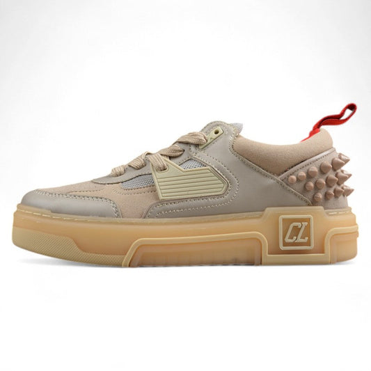 Christian Louboutin Astroloubi Leather Sneakers in Grey