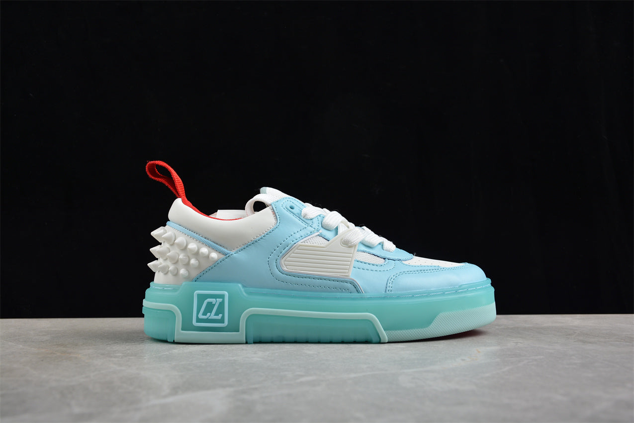 Christian Louboutin Astroloubi Leather Sneakers in Ice Blue