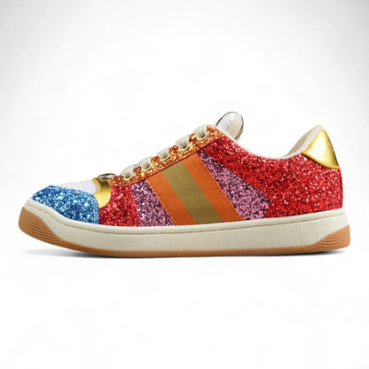 Gucci Glitter Screener Multicolor Sneakers