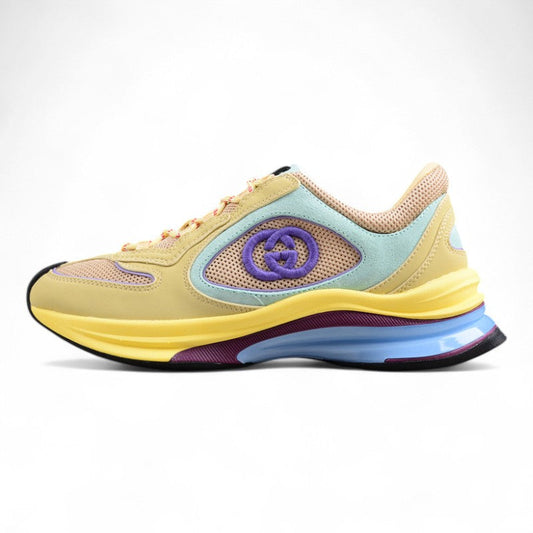 Gucci Run Amarelo Leather Sneakers