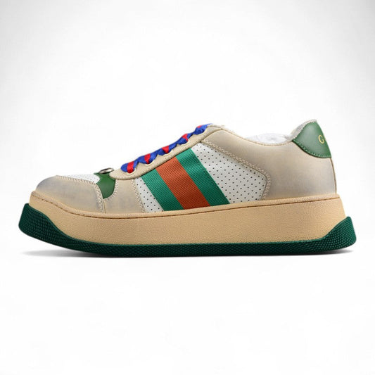Gucci Screener Off-White Web Stripe Sneakers