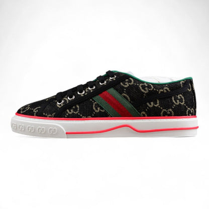 Gucci Tennis 1977 GG Canvas Black Ivory Sneakers