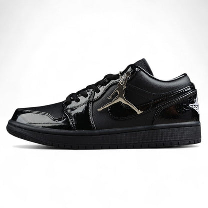 Air Jordan 1 Low SE Patent Elephant Black Sneakers