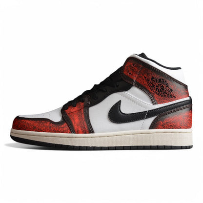 Nike Air Jordan 1 Mid Wear-Away Chicago Sneakers