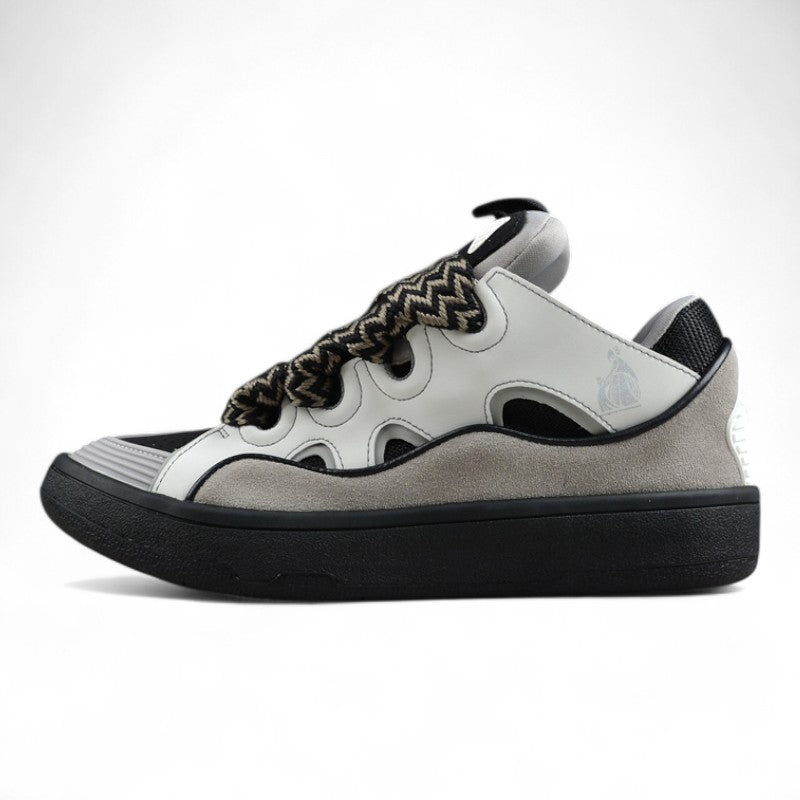 Lanvin Curb Sneaker (White/Anthracite)