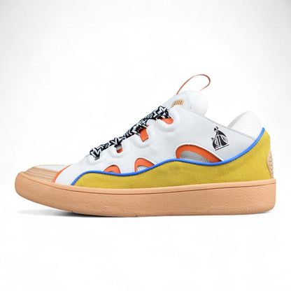 Lanvin Leather Curb Beige Sneakers