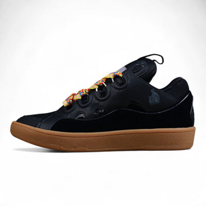 Lanvin Leather Curb Black Brown