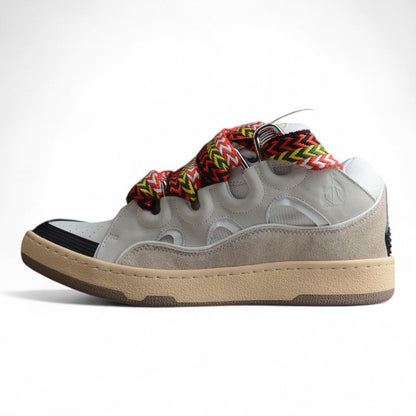 Lanvin Leather Curb White Black Gum