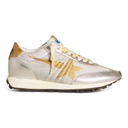 Golden Goose Marathon Silver Ripstop Gold Star