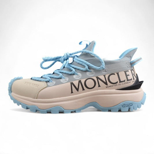 Moncler Low-Top Trailgrip Lite 2 Sneakers with Mountain Laces Light Blue