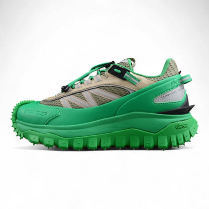 Moncler Trailgrip Beige Green Sneakers