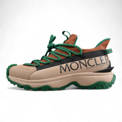 Moncler Trailgrip Lite 2 Beige Brown Green Sneakers