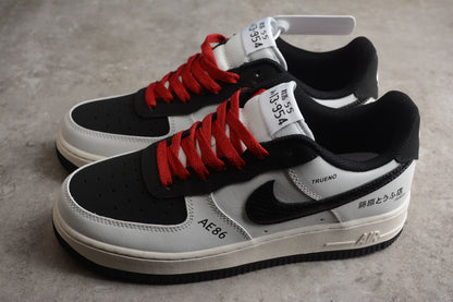 Nike Air Force 1 Low AE86 White Black Red Sneakers