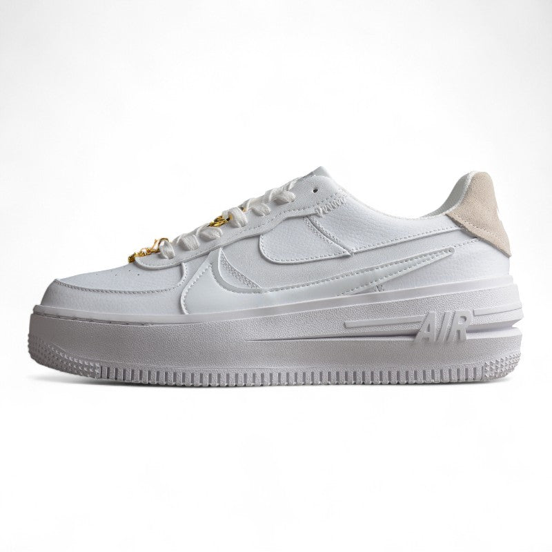Nike Air Force 1 Low PLT AF.ORM “Bling” – White/Metallic Gold