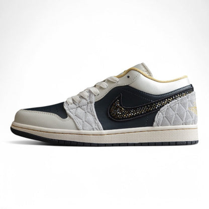 Nike Air Jordan 1 Low Beaded Swoosh Sneakers