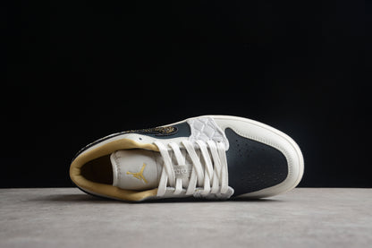 Nike Air Jordan 1 Low Beaded Swoosh Sneakers