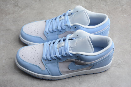 Nike Air Jordan 1 Low Football Grey Aluminum (Women's) Sneakers