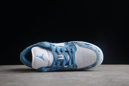 Nike Air Jordan 1 Low Washed Denim GS Sneakers