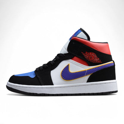 Nike Air Jordan 1 Mid Lakers Multi-Color Sneakers