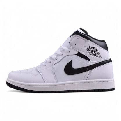 Nike Air Jordan 1 Mid Reverse Panda White Black Sneakers