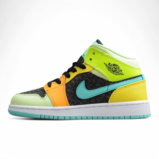 Nike Air Jordan 1 Mid SE GS "Clover Aurora Green"