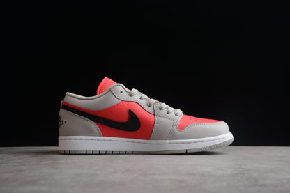 Nike Air Jordan 1 Retro Low Light Iron Ore Siren Red Sneakers