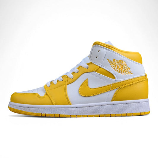 Nike  Air Jordan 1 Mid 'University Gold White'