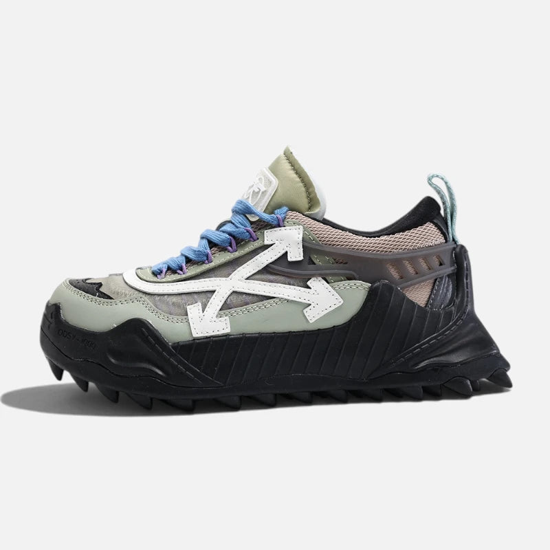 Off-White Odsy-1000 Black Sage Green Sneakers