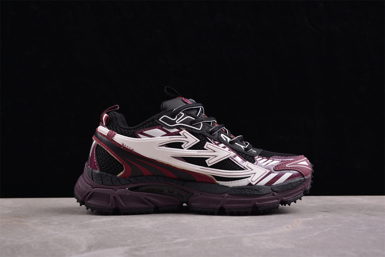OFF-WHITE Be Right Back Burgundy/White
