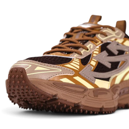 Off-White Be Right Back Dark Brown Cream Sneakers