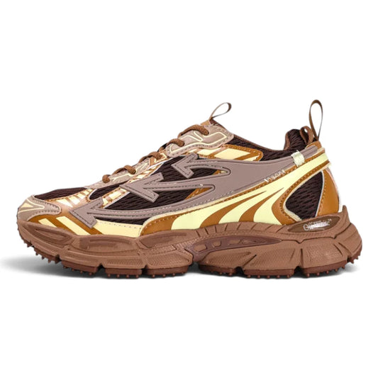 Off-White Be Right Back Dark Brown Cream Sneakers