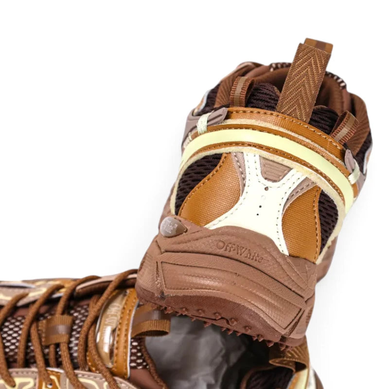Off-White Be Right Back Dark Brown Cream Sneakers