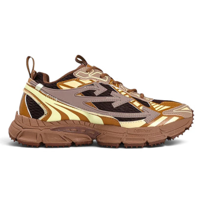 Off-White Be Right Back Dark Brown Cream Sneakers