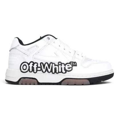 Off-White Out of Office Low Logo Print White Black Sneakers