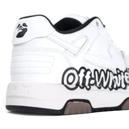 Off-White Out of Office Low Logo Print White Black Sneakers