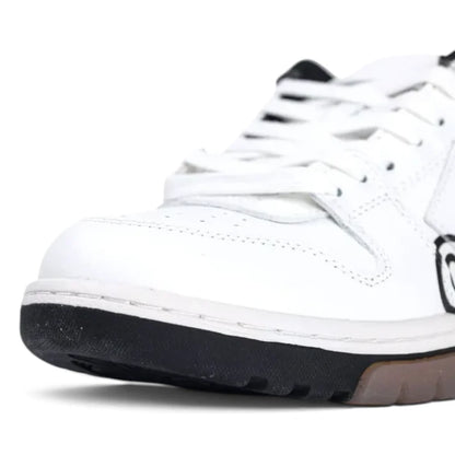 Off-White Out of Office Low Logo Print White Black Sneakers
