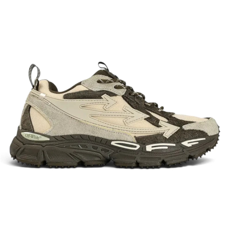Off-White Be Right Back Suede Forest Green Sand Sneakers