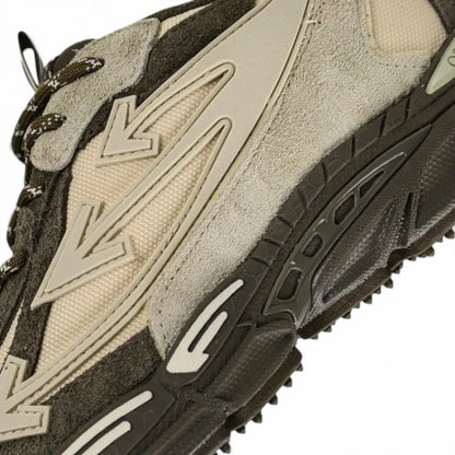 Off-White Be Right Back Suede Forest Green Sand Sneakers