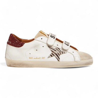 Golden Goose Old School Silver Star Dove Gray Sneakers
