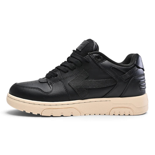 Off-White Out of Office Leather Black White Sneakers