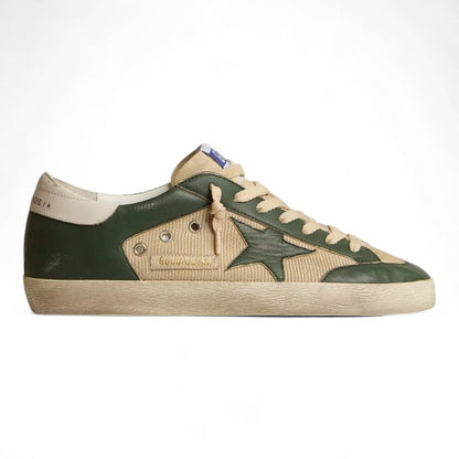 Golden Goose Super-Star LTD Green Nappa Leather Sneakers