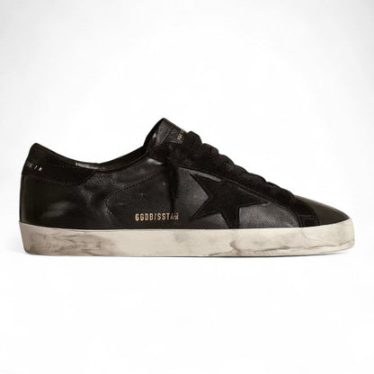 Golden Goose Super-Star Black Nappa Leather Sneakers