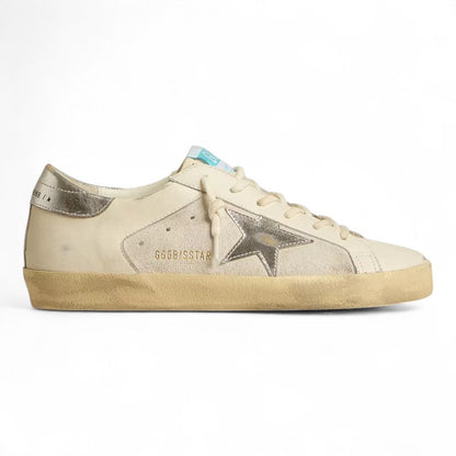 Golden Goose Super-Star White Leather Silver Star Sneakers