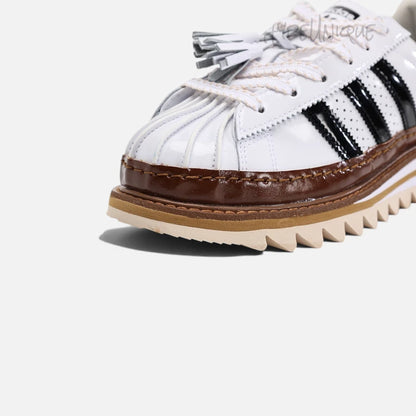 Adidas Superstar CLOT By Edison Chen White Crystal Sand Sneakers