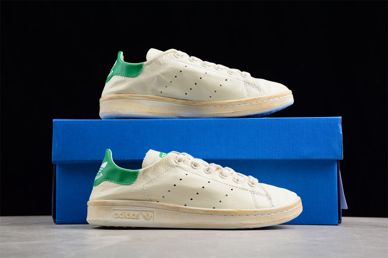 Balenciaga x adidas Stan Smith White Green Sneakers