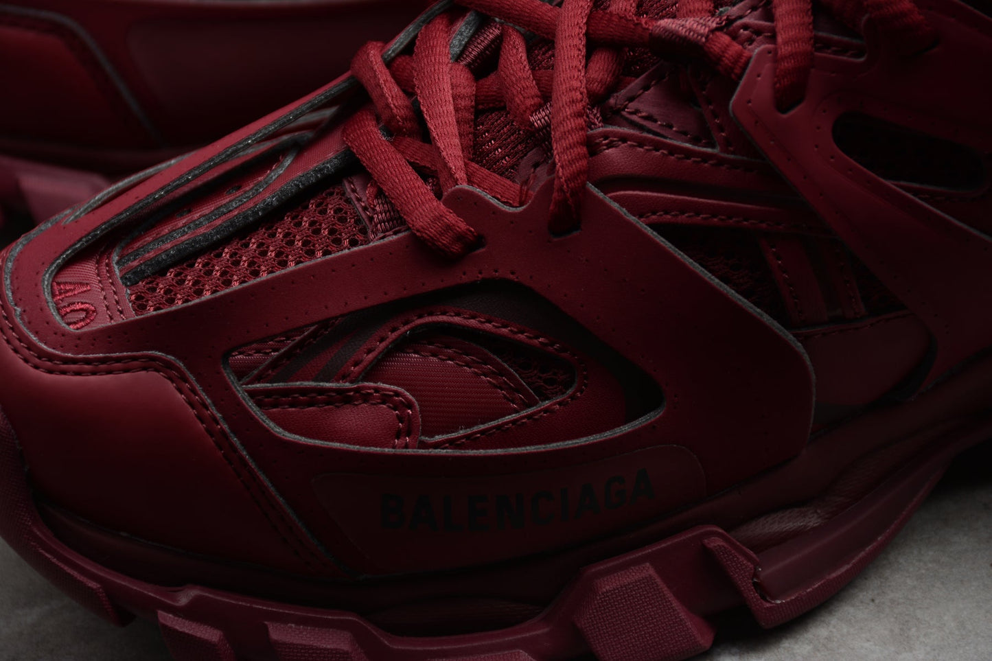 Women's Burgundy Track Lifestyle Sneakers