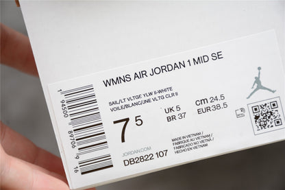 Nike Air Jordan 1 Mid SE Voltage Yellow Sneakers